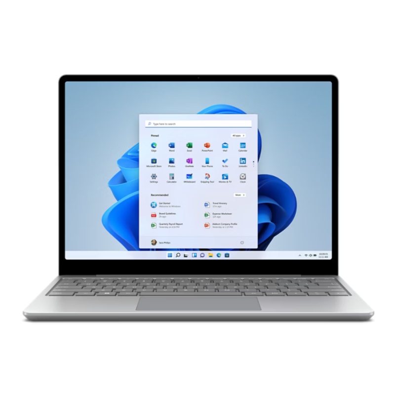 Microsoft Surface Laptop Go 2 12.4"  - Intel Core i5-1135G7/16GB RAM/256GB SSD/Intel Iris Xe Graphics/Windows 11 Pro