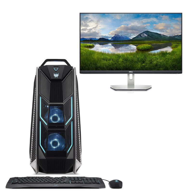 Acer Predator Orion 9000 Desktop Gaming PC- Intel Core i7-8700K/32GB RAM/256GB SSD + 2TB HDD/GTX 1080/Windows 11 -  MELBOURNE PICKUP ONLY Includes Dell 27" FHD Monitor