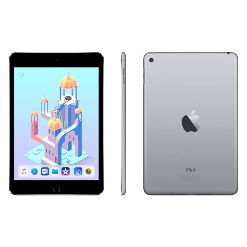 Refurbished Apple iPad Mini 4 7.9" Retina- Wi-Fi + Cellular 128GB - Space Grey | 90 Days Warranty
