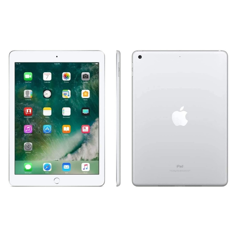 Refurbished APPLE iPad 5th generation 9.7" Wi-Fi only | Silver | 128GB - 90 Days Free Warranty