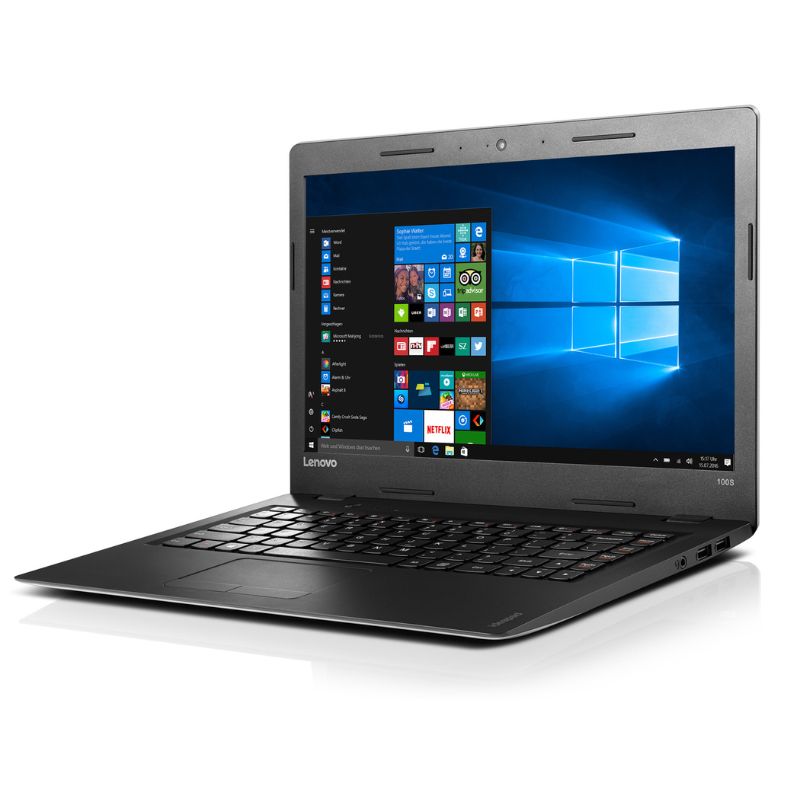 Lenovo IdeaPad 100S-14IBR 14" HD Laptop - Intel Celeron N3060/4GB RAM/64GB eMMC/Windows 11 Pro- 80R900LLAU
