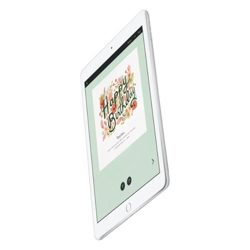 Refurbished Apple 9.7" 5th Gen iPad Wifi Only - 128GB Silver | 90 Days Warranty - MP2J2X/A